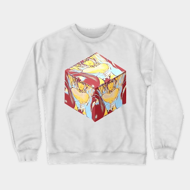 Meiko Shiraki Painting_Box Crewneck Sweatshirt by Hybrid Visual